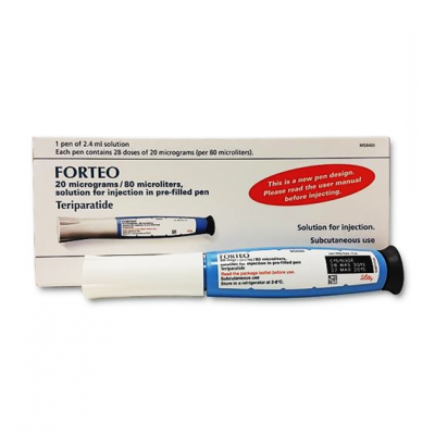 FORTEO 20 MCG / 80 MCL ( TERIPARATIDE ) SOLUTION FOR INJECTION PRE-FILLED PEN 2.4 ML